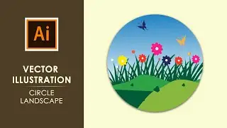 Vector Illustration for Beginners | Circle Landscape
