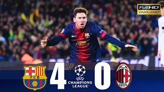 Barcelona 4-0 AC Milan | UCL - Round of 16 2013 | Extended Highlights