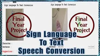 Sign Language To Text And Speech Conversion Using Machine Learning|Ml Cnn|Finalyear Project