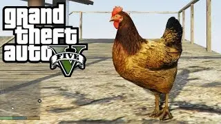 GTA V |  ПОГОНЯ за курицей - 20мин (Chicken CHASE)