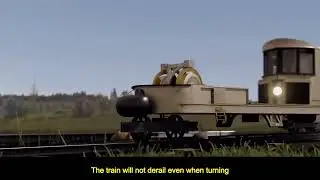 The strangest train in the world, it only has a single row of wheels, how does it keep its balance