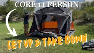 How to Set Up and Take Down the CORE 11 Person Family Cabin Tent with Screen Room