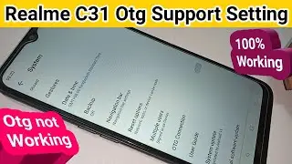 Realme c31 otg support setting // otg connection setting