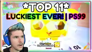 😱 *TOP 11* EXTREMELY LUCKY MOMENTS SO FAR IN PET SIMULATOR 99! 😱🍀📸