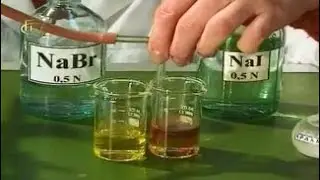 Experiments in Chemistry. The displacement of bromine with chlorine and iodine