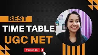 BEST Time Table for UGC NET| JRF| #ugcnet #english #jrf #set #timetable #paper1 #best
