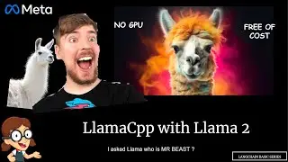 I asked Llama2 who is Mr Beast with LlamaCpp the no GPU no cost Generative AI