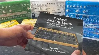 CRAVE Analog Semi modular Synth Patch, SEQ & Hints Book