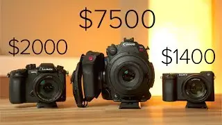 C200 vs GH5 vs A6500 - Low Light - Autofocus - & 4K + 120 FPS Detail Comparison