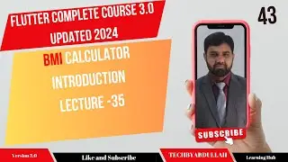 Flutter in Urdu | BMI Calculator Introduction| Lecture 35  |  