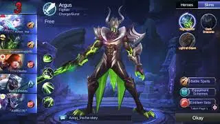 Mobile Legends : Argus Savage Gameplay and best build 2018