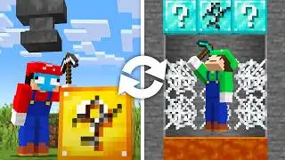 Minecraft Death Swap with Lucky Blocks...