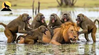 Babuinos vs Leones | La Venganza Más Brutal en la Sabana Africana | animales salvajes
