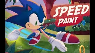 Drawing Sonic the Hedgehog (SpeedPaint)