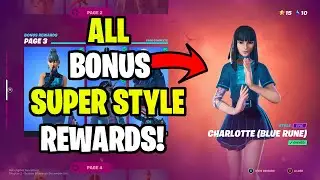 ALL BONUS SUPER STYLE REWARDS (BLUE, PURPLE & GOLDEN RUNE) - FORTNITE