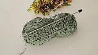 Wow 🎉 Kolay Şal, Yelek, Hırka ve Süveter İçin İki Şiş Örgü Modeli #knitting