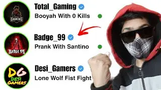 BIG YOUTUBERS Gave me FREE FIRE CHALLENGES ! ( Part 1 )