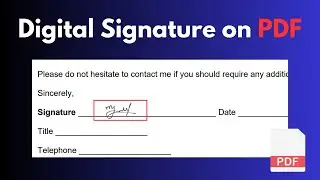 How to Sign PDF with Digital signature