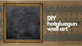 DIY Hot glue gun wall art / Adewa /Ethiopia