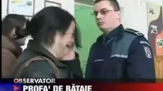 Cop vs Teacher-Face Slapping Arrest Romanian Style LOL