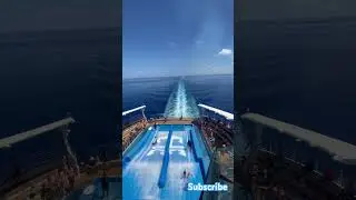 Flow rider at top of the cruise