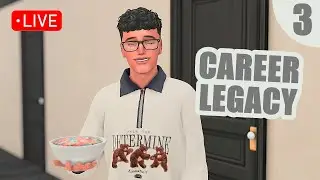 Career Legacy Challenge #3 (Doctor) Trying to level up his career! 🧑🏽‍⚕️ | Sims 4 Live Steam