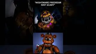 Nightmare fredbear isnt scary fnaf #shorts #fnaf #freddy