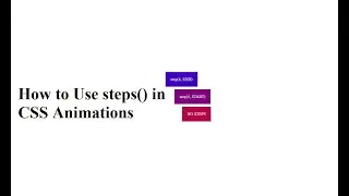 CSS Animation Moving Object Property | CSS Keyframes Concept