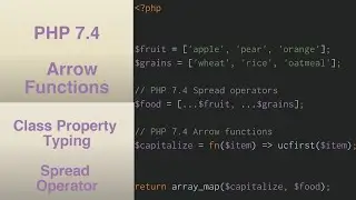 php 7.4 ~ Lesson 5: PHP Spread operator (Unpacking arrays)