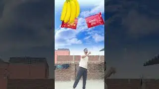 Cartoon cartoon|| banana , biskut, pizza eating VFX video #shots