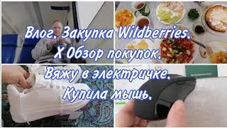 Влог. Отличные покупки с Wildberries. Валберис. Вяжу в электричке. Готовлю. Мышка из МВидео.