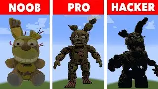 NOOB VS PRO VS HACKER SPRINGTRAP | Minecraft Pixel art