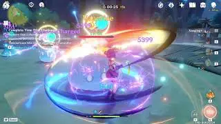 Genshin Impact - Contending Tides (Day 2) sub minute 4 Star Clear