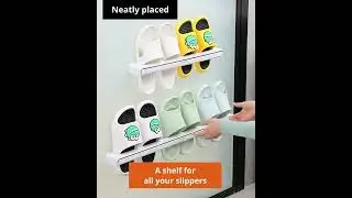 Joybos® Self Adhesive Wall Mounted Shoe Rack No Drilling Required F18