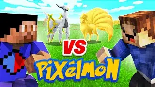 OUR FIRST PIXELMON BATTLE! (Minecraft Pokemon Mod)
