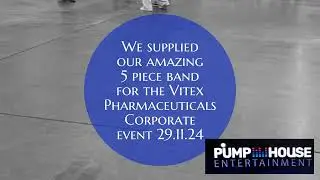 We supplied our amazing 5 piece band for the Vitex Pharmaceuticals Corporate event 29.11.24