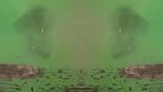 انفجار قنبله خلفية خضراء