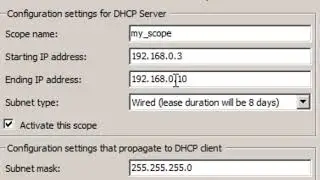 Part 4 - DHCP Server installation in Windows Server 2008 R2