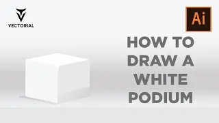 How to draw a White Podium in ADobe Illustrator