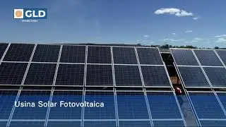 Drone em usina fotovoltaica