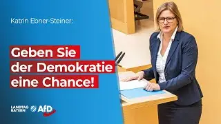 Geben Sie der Demokratie eine Chance!