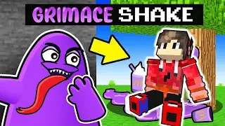 Escaping GRIMACE SHAKE ATTACK HOUSE in Minecraft...
