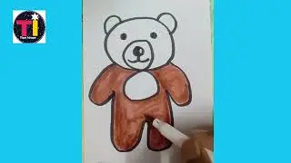 How to Draw A Bear | #drawing #howtodraw #painting #paintingtutorial