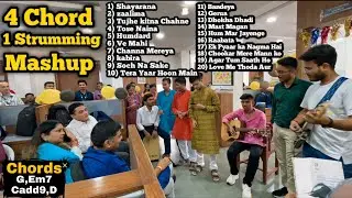 4 Chords | 20 SUPERHIT Guitar songs MASHUP | Bollywood / Hindi Songs Mashup For extreme Beginners