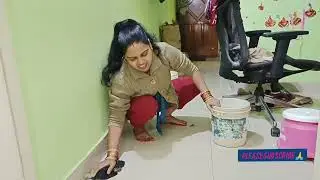 Floor cleaning daily life work Vlogs #firstvlog ##cleaning #couple #vlog #vlogs #housewifelife