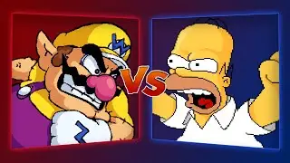 MUGEN Battle - Wario vs Homer Simpson