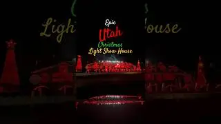 UTAH Homeowner’s AMAZING Christmas LIGHT Show SPECTACULAR - Mary did you Know? #shorts