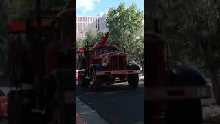 1950's International Logging Truck