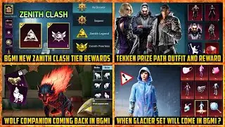 🔴 Tekken PRIZE PATH rewards | New Zenith Clash Tier in BGMI | Next Companion | Glacier Set Returns ?