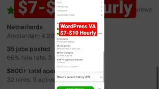 $7-$10 Per Hour Make Money on Upwork WordPress VA 